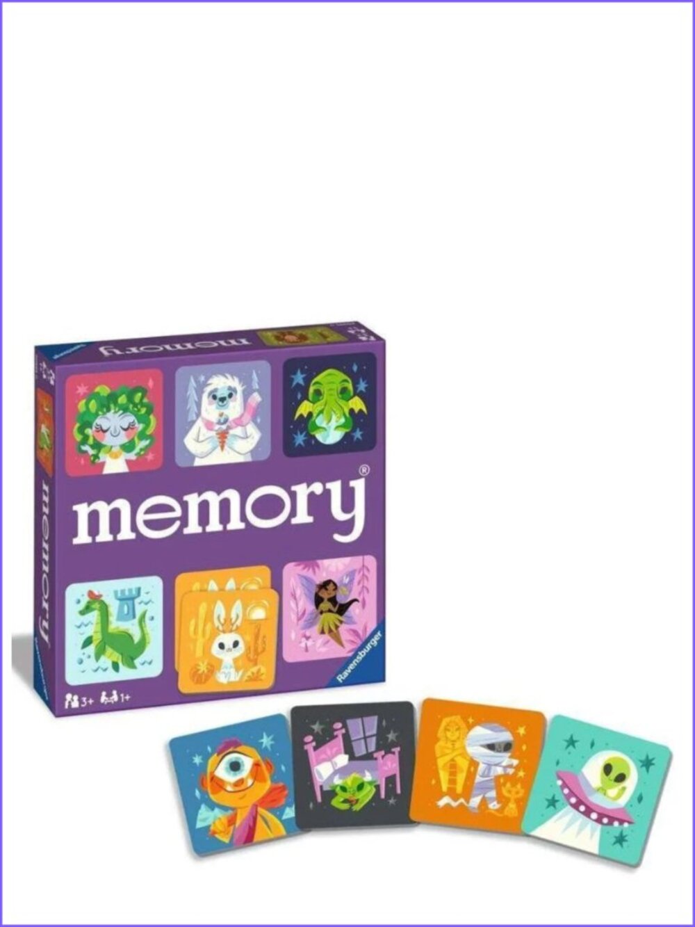 Ravensburger Game Cute Monster Memory Game- En/Fr New In Box